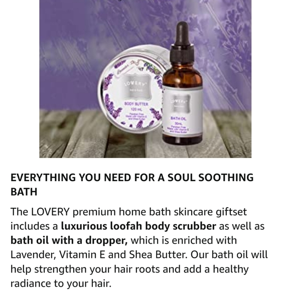 👀50% OFF👀🧴🛁 NWT‼️Lovery 10-piece Lavender & Jasmine Scented At Home Spa Kit - Picture 9 of 15